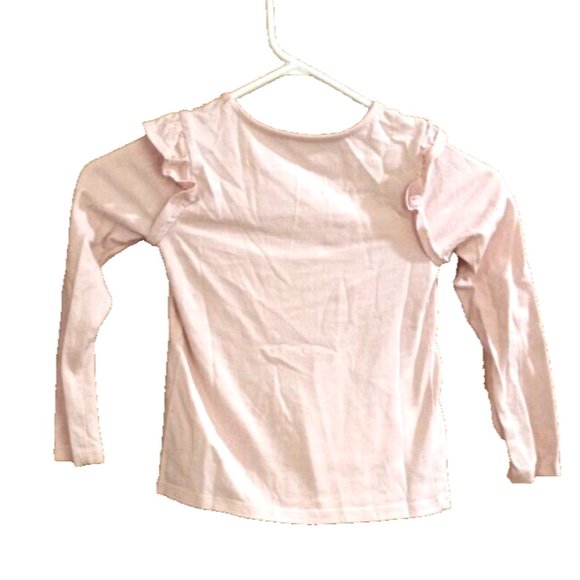 isaac mizrahi 4T girls long sleeve blouse pink with sequined fox - Picture 4 of 4